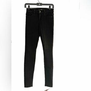 Joe’s Jeans Angelyne Mid Rise Skinny Legging Jean Black W24 Stretch